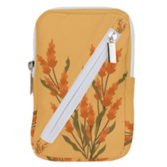 Yellow Flowers Flowers Watercolor Belt Pouch Bag (Small)