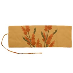 Yellow Flowers Flowers Watercolor Roll Up Canvas Pencil Holder (m) by Grandong