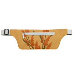 Yellow Flowers Flowers Watercolor Active Waist Bag