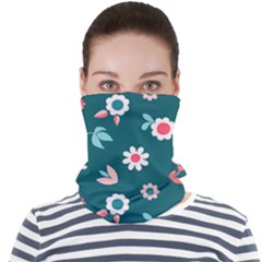 Cute Flowers Seamless Model Spring Face Seamless Bandana (adult) by Grandong