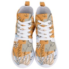 Doodle Flower Floral Abstract Women s Lightweight High Top Sneakers