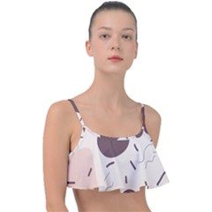 Sky Clouds Stars Starry Cloudy Frill Bikini Top by Grandong