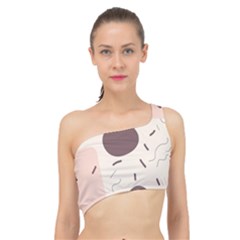 Sky Clouds Stars Starry Cloudy Spliced Up Bikini Top  by Grandong