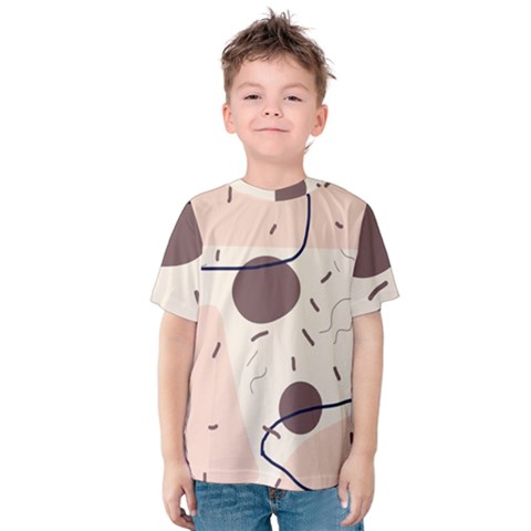 Stars Clouds Border Frame Kids  Cotton T-shirt by Grandong