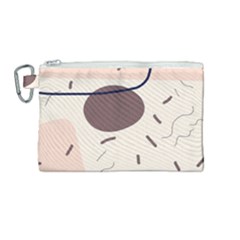 Stars Clouds Border Frame Canvas Cosmetic Bag (medium) by Grandong