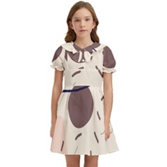 Computer Network Technology Tech Digital Kids  Bow Tie Puff Sleeve Dress by Grandong