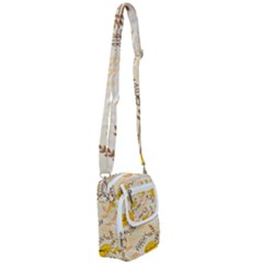 Leaves Flowers Background Pattern Shoulder Strap Belt Bag by Grandong