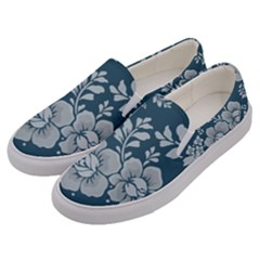 Flowers Design Floral Pattern Men s Canvas Slip Ons by Grandong