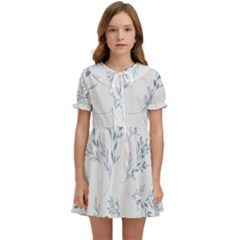 Flowers Floral Design Pattern Kids  Sweet Collar Dress by Grandong