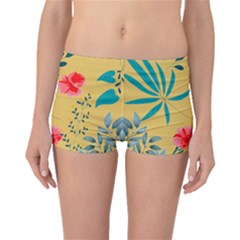 Flowers Petals Leaves Plants Boyleg Bikini Bottoms by Grandong