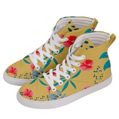 Flowers Petals Leaves Plants Men s Hi-top Skate Sneakers