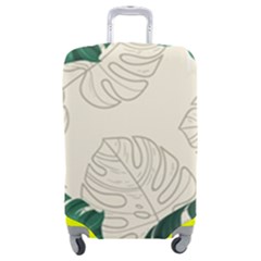 Leaves Monstera Background Luggage Cover (medium) by Grandong