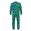 Flowers Floral Background Green OnePiece Jumpsuit (Kids) View2