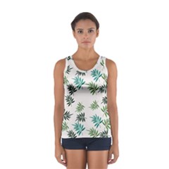 Leaves Plants Design Sport Tank Top 