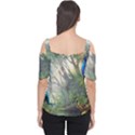 Peafowl Peacock Bird Birds Painting Art Wildlife Cutout Shoulder T-Shirt View2