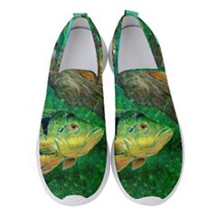 Peacock Bass Fishing Women s Slip On Sneakers