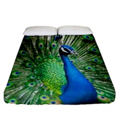 Peafowl Peacock Fitted Sheet (california King Size)