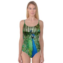 Peafowl Peacock Camisole Leotard  by Sarkoni