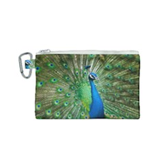 Peafowl Peacock Canvas Cosmetic Bag (small)