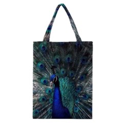 Blue And Green Peacock Classic Tote Bag