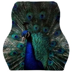 Blue And Green Peacock Car Seat Velour Cushion 