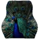 Blue And Green Peacock Car Seat Velour Cushion  View1