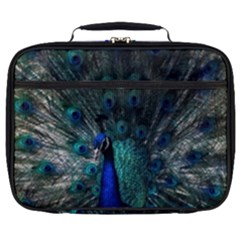 Blue And Green Peacock Full Print Lunch Bag