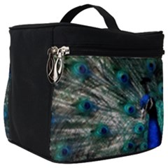 Blue And Green Peacock Make Up Travel Bag (Big)