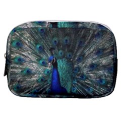Blue And Green Peacock Make Up Pouch (Small)