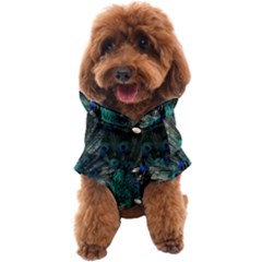 Blue And Green Peacock Dog Coat