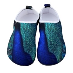 Blue And Green Peacock Kids  Sock-Style Water Shoes