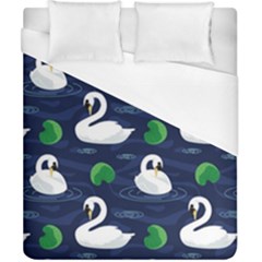 Swan-pattern-elegant-design Duvet Cover (california King Size) by Proyonanggan