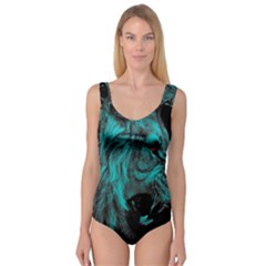 Angry Male Lion Predator Carnivore Princess Tank Leotard 