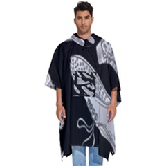 Pattern Shiny Shoes Men s Hooded Rain Ponchos by Ndabl3x