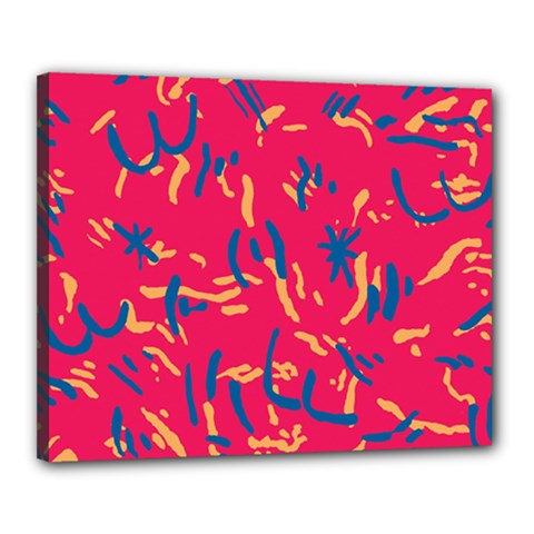 Pattern Booty Faces Canvas 20  X 16  (stretched) by Ndabl3x