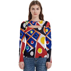 Pattern And Decoration Revisited At The East Side Galleries Jpeg Women s Cut Out Long Sleeve T-shirt by Ndabl3x