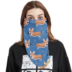 Corgi Patterns Face Covering Bandana (triangle) by Ndabl3x