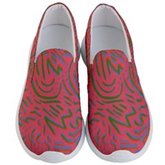 Pattern Saying Wavy Men s Lightweight Slip Ons by Ndabl3x