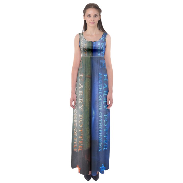 Vintage Collection Book Empire Waist Maxi Dress