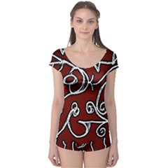 Ethnic Reminiscences Print Design Boyleg Leotard  by dflcprintsclothing