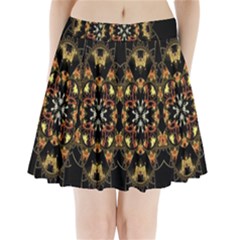 Fractal Stained Glass Ornate Pleated Mini Skirt