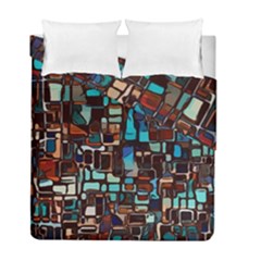 Stained Glass Mosaic Abstract Duvet Cover Double Side (full/ Double Size)