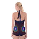 Artskop Kaleidoscope Pattern Boyleg Halter Swimsuit  View2