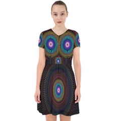 Artskop Kaleidoscope Pattern Adorable In Chiffon Dress