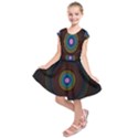 Artskop Kaleidoscope Pattern Kids  Short Sleeve Dress View1