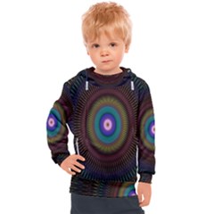 Artskop Kaleidoscope Pattern Kids  Hooded Pullover by Sarkoni