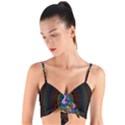 Artskop Kaleidoscope Pattern Woven Tie Front Bralet View1