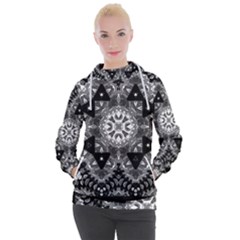 Mandala Calming Coloring Page Women s Hooded Pullover by Sarkoni