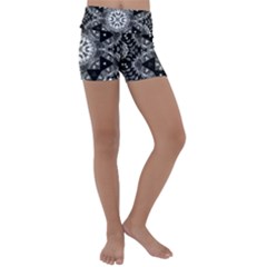 Mandala Calming Coloring Page Kids  Lightweight Velour Yoga Shorts by Sarkoni