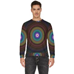 Artskop Kaleidoscope Pattern Men s Fleece Sweatshirt